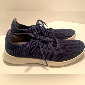 Allbirds Blue W/White Sole Tree Runners Everyday Shoes Sneakers US 9